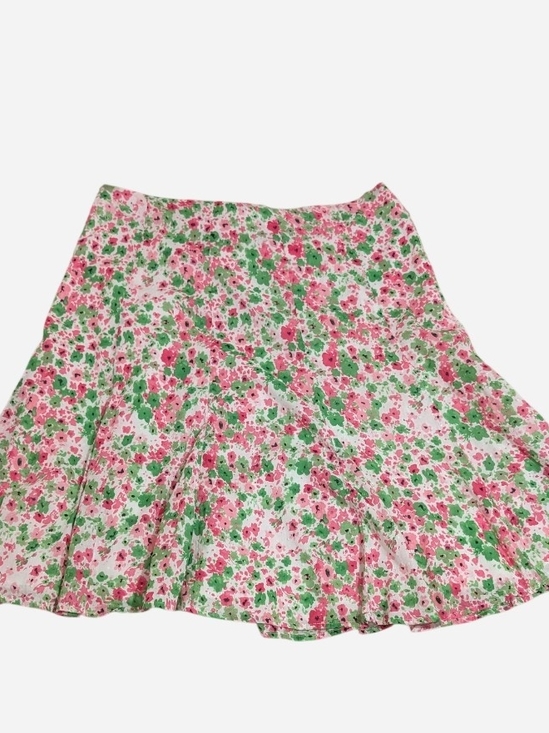 Dress Barn Dresses & Skirts - Pre-owned Dress Barn Pink and Green Floral Skater Skirt